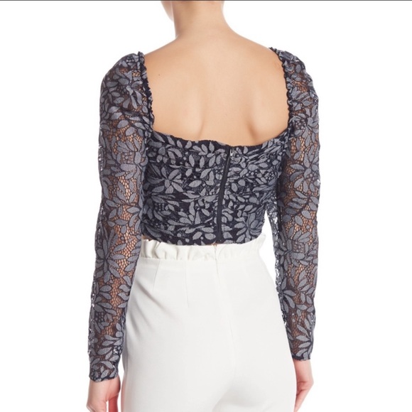 Keepsake The Label Lace Crop Top, New - Picture 4 of 6
